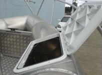 ocean craft 5200 airtight watertight in tube storage with rectangular hatch